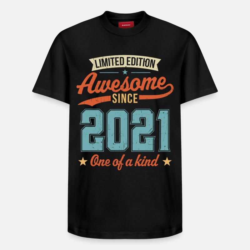 Génial depuis 2021 - T-shirt unisexe décontracté en coton Supima – de SPREAD - noir