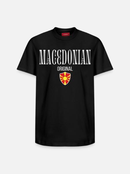 Macedonian original, I love Macedonia - Relaxed Unisex Supima Cotton T-Shirt – by SPREAD - black