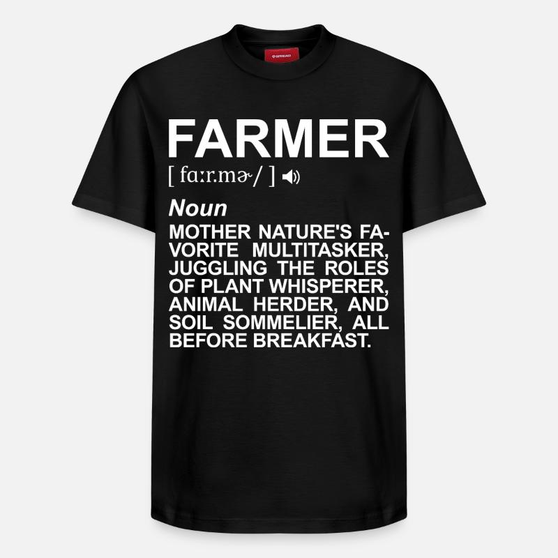 Définitions de Bauer - T-shirt unisexe décontracté en coton Supima – de SPREAD - noir