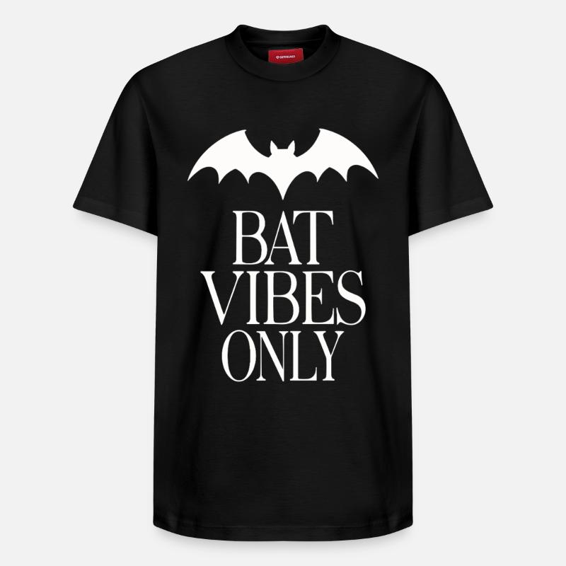 Fledermaus-Vibes Only – Goth-Statement - Relaxed Unisex Supima Cotton T-Shirt – von SPREAD - Schwarz