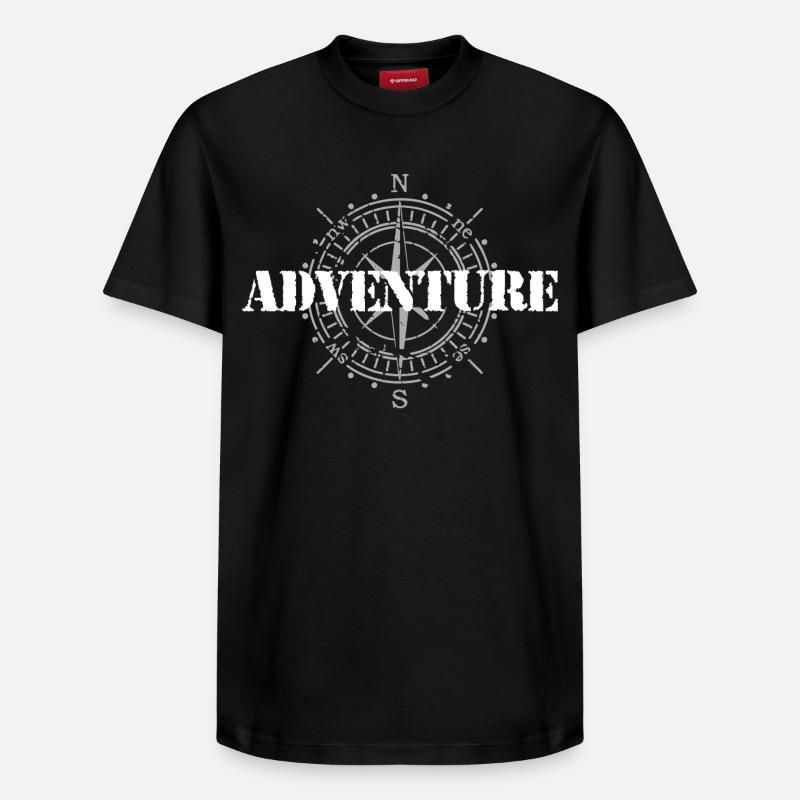 Abenteuer - Relaxed Unisex Supima Cotton T-Shirt – von SPREAD - Schwarz