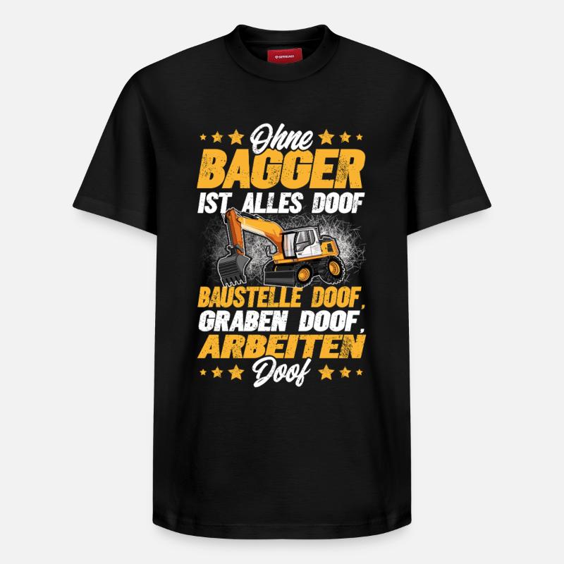 Bagger - Relaxed Unisex Supima Cotton T-Shirt – von SPREAD - Schwarz