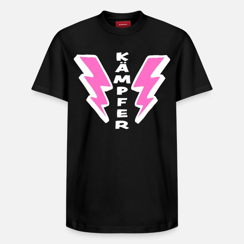 Cadeau d’encouragement : Combattant - T-shirt unisexe décontracté en coton Supima – de SPREAD - noir