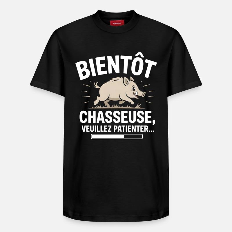 Bald ein Jäger - Relaxed Unisex Supima Cotton T-Shirt – von SPREAD - Schwarz