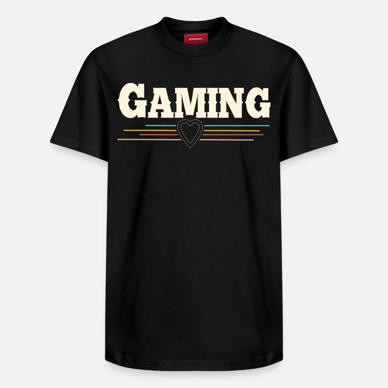Gaming - Relaxed Unisex Supima Cotton T-Shirt – von SPREAD - Schwarz