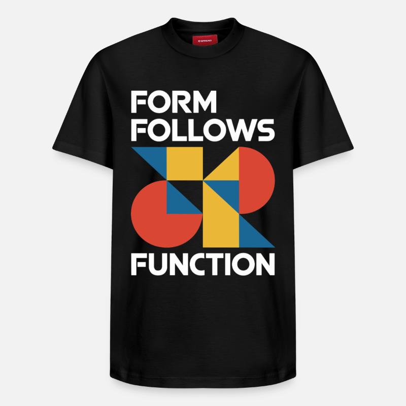 Bauhaus Architecture Architecte - T-shirt unisexe décontracté en coton Supima – de SPREAD - noir