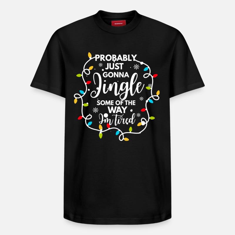 Noël drôle - T-shirt unisexe décontracté en coton Supima – de SPREAD - noir