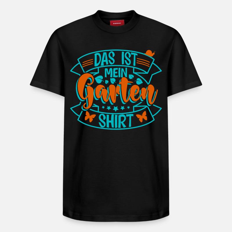 Garten  - Relaxed Unisex Supima Cotton T-Shirt – von SPREAD - Schwarz
