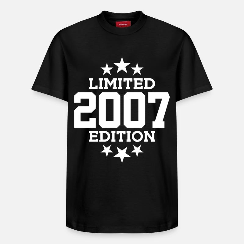 ÉDITION LIMITÉE 2007 19E ANNIVERSAIRE - T-shirt unisexe décontracté en coton Supima – de SPREAD - noir