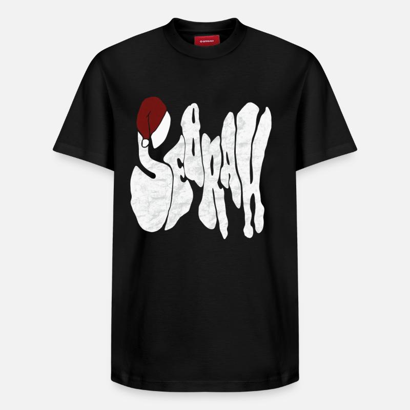 Savage « SEBRAH » Graffiti Police Marbre - T-shirt unisexe décontracté en coton Supima – de SPREAD - noir