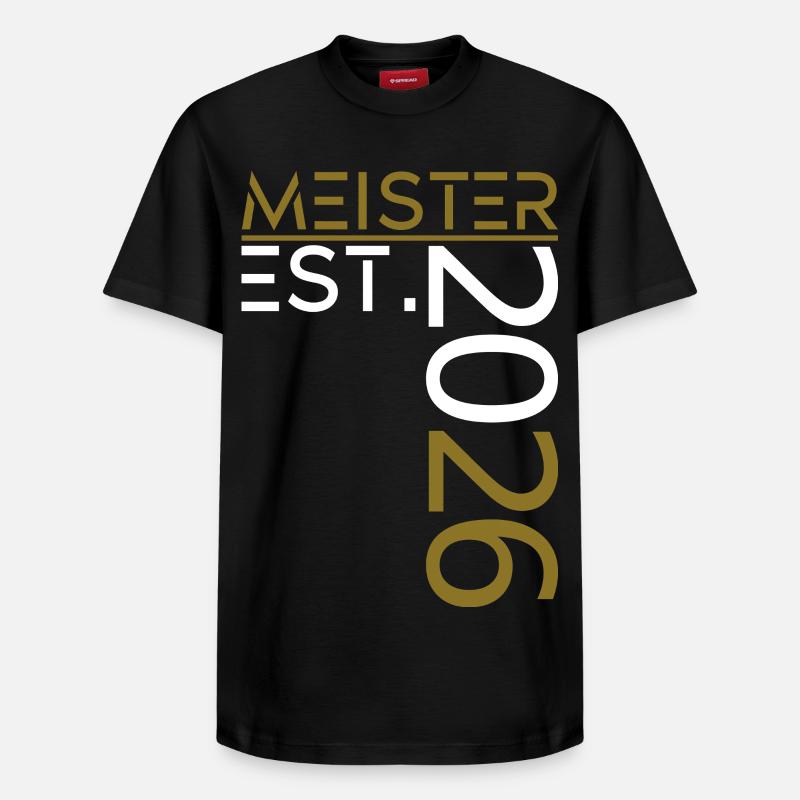 Master est. 2026 - T-shirt unisexe décontracté en coton Supima – de SPREAD - noir