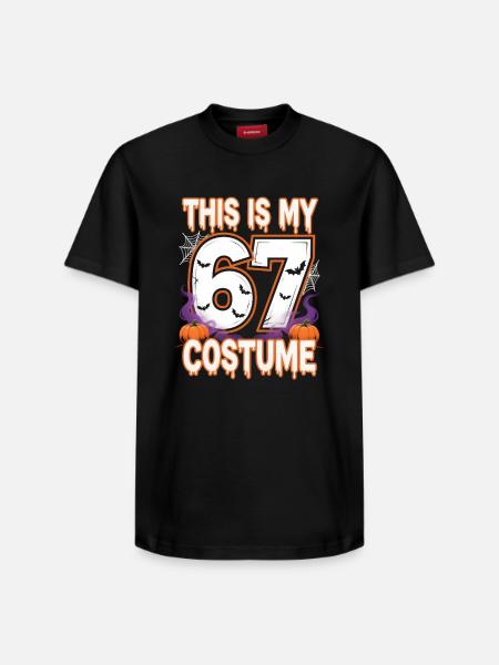 Halloween 67 Meme Six Seven Costume - Relaxed Unisex Supima Cotton T-Shirt – by SPREAD - black