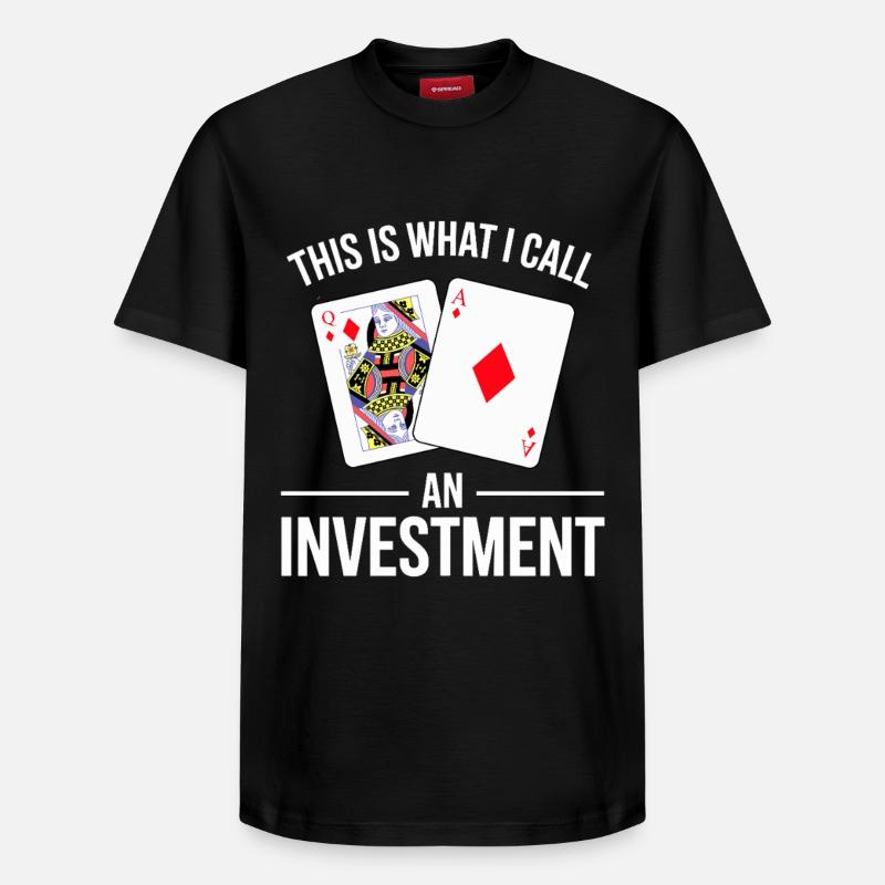 Blackjack Dicton Design - T-shirt unisexe décontracté en coton Supima – de SPREAD - noir