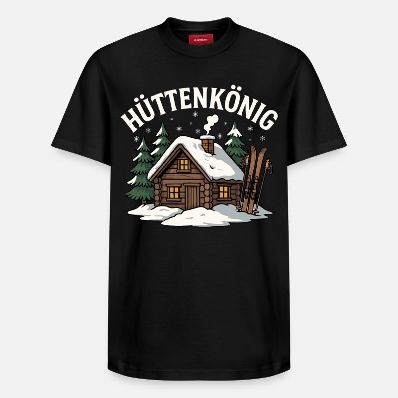 Roi de la cabane - T-shirt unisexe décontracté en coton Supima – de SPREAD - noir