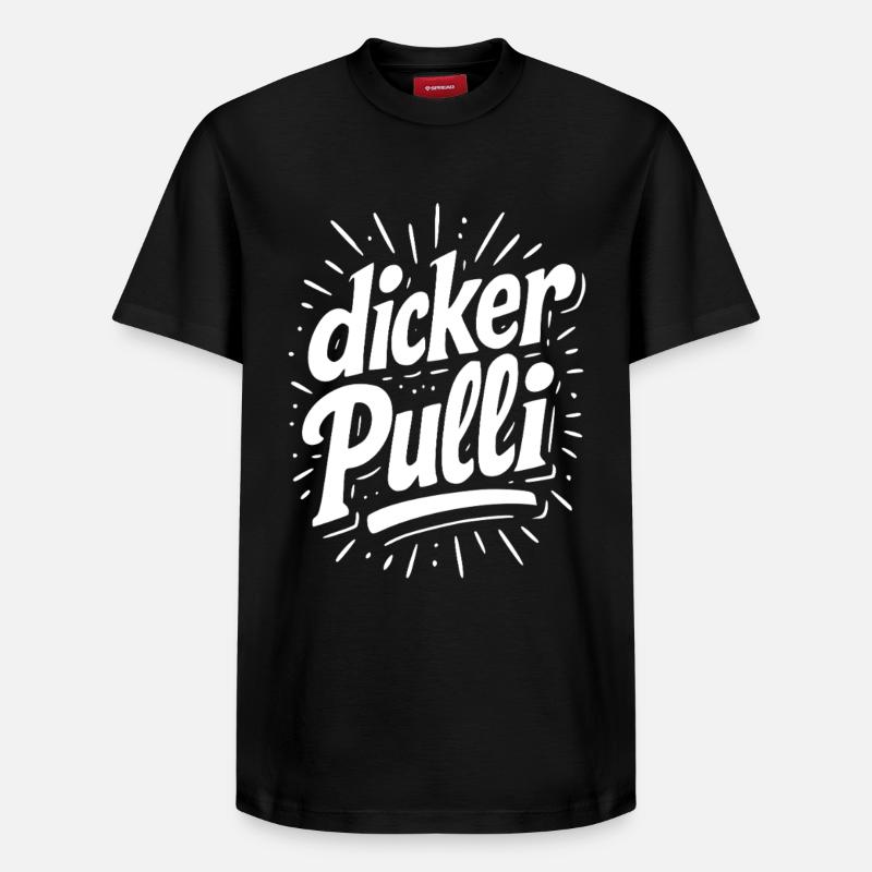 Pull épais Neon Typo - T-shirt unisexe décontracté en coton Supima – de SPREAD - noir