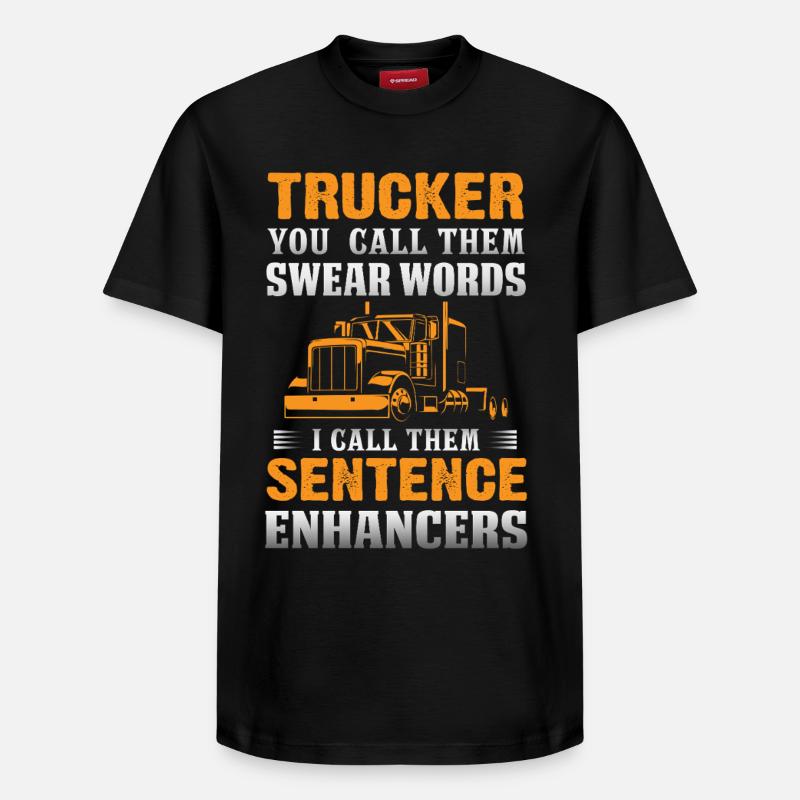 Camionneur - T-shirt unisexe décontracté en coton Supima – de SPREAD - noir
