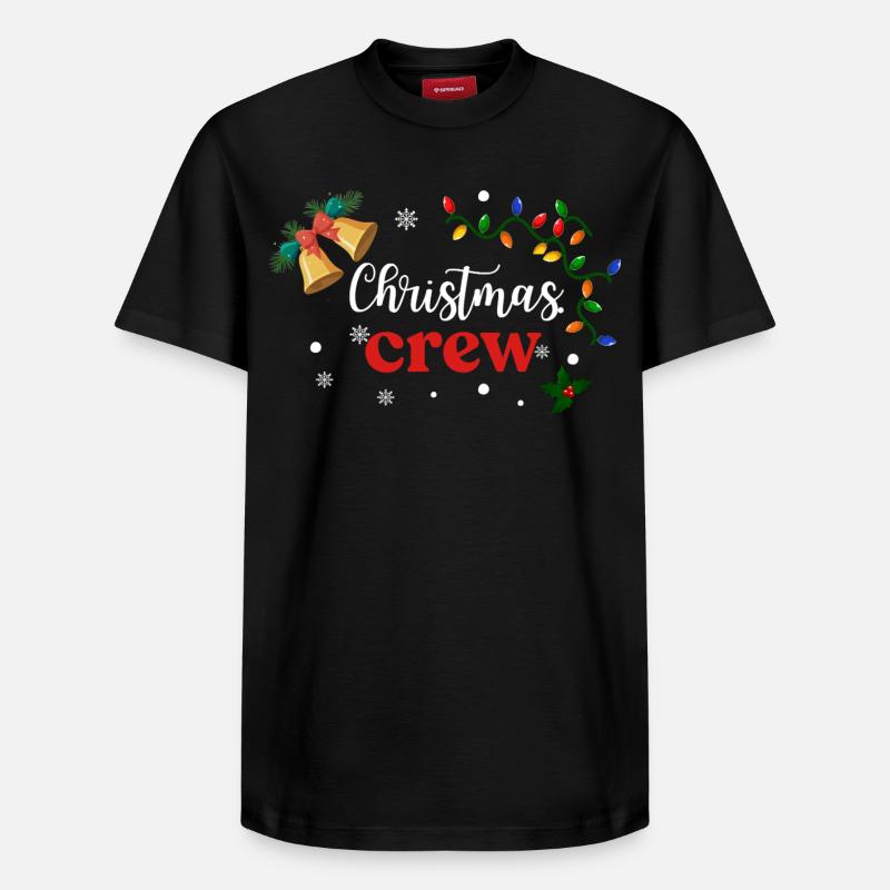 Équipage de Noël - T-shirt unisexe décontracté en coton Supima – de SPREAD - noir