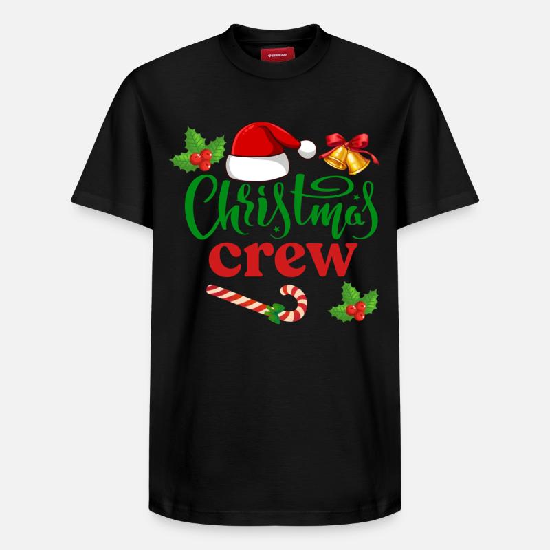 Équipage de Noël - T-shirt unisexe décontracté en coton Supima – de SPREAD - noir