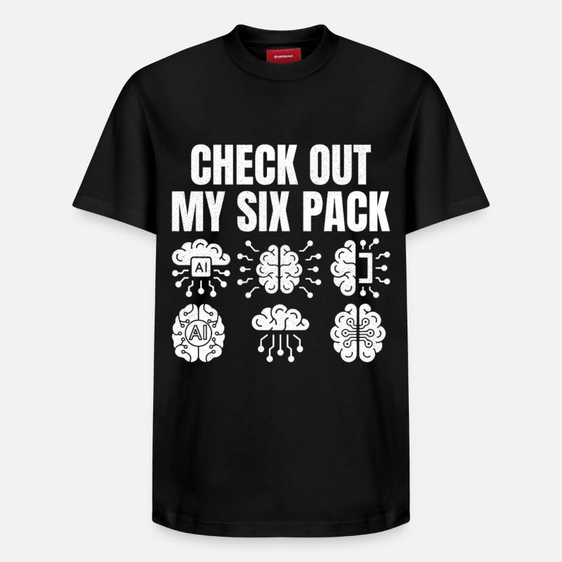 Découvrez mon pack de six - T-shirt unisexe décontracté en coton Supima – de SPREAD - noir