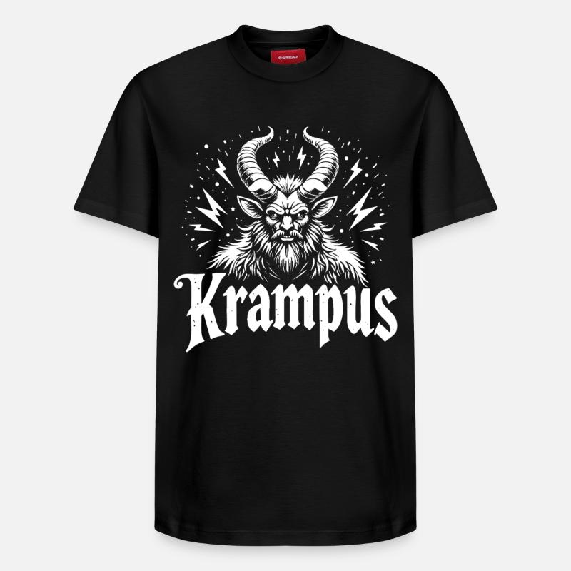 Krampus - Relaxed Unisex Supima Cotton T-Shirt – von SPREAD - Schwarz