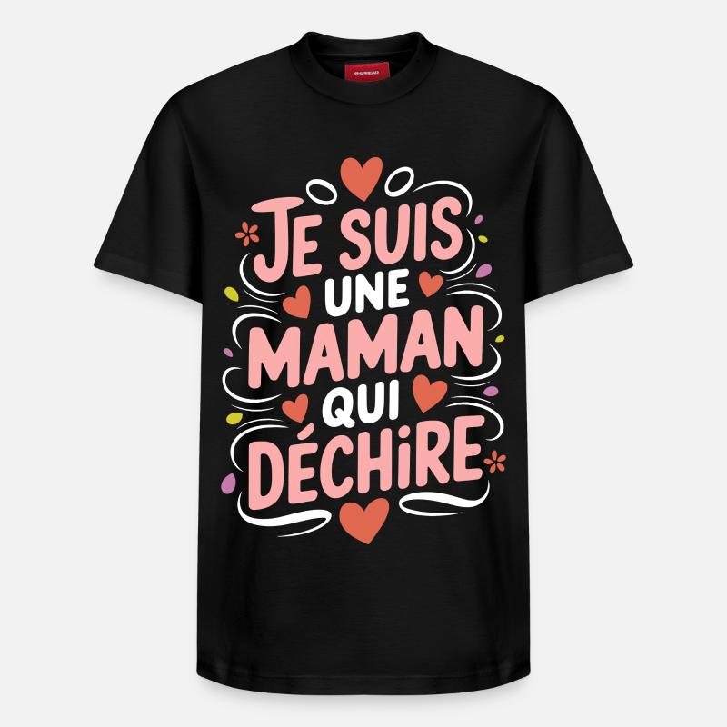 Ich bin eine Killer-Mutter - Relaxed Unisex Supima Cotton T-Shirt – von SPREAD - Schwarz