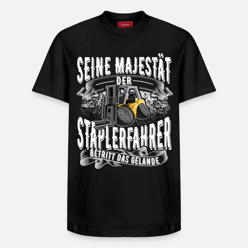 Staplerfahrer - Relaxed Unisex Supima Cotton T-Shirt – von SPREAD - Schwarz