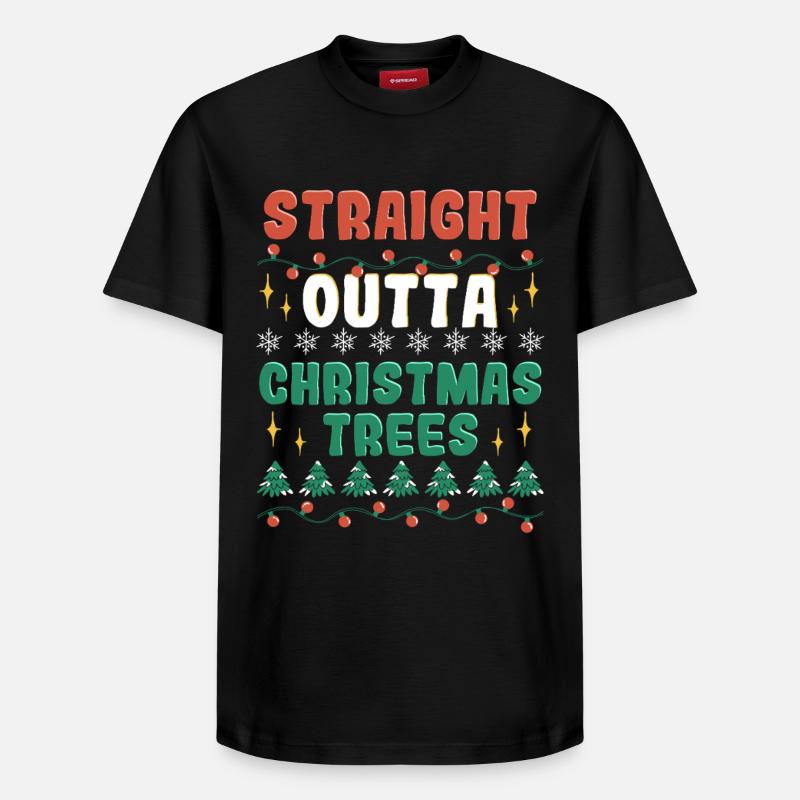 Weihnachtsbaum Züchter - Relaxed Unisex Supima Cotton T-Shirt – von SPREAD - Schwarz