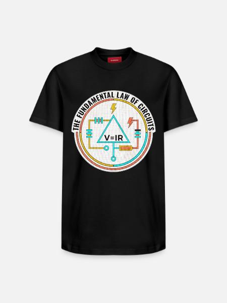 Lahja sähköinsinöörille, hauska piiripaita - Unisex T-paita Supima-puuvillasta rennolla istuvuudella SPREAD - musta
