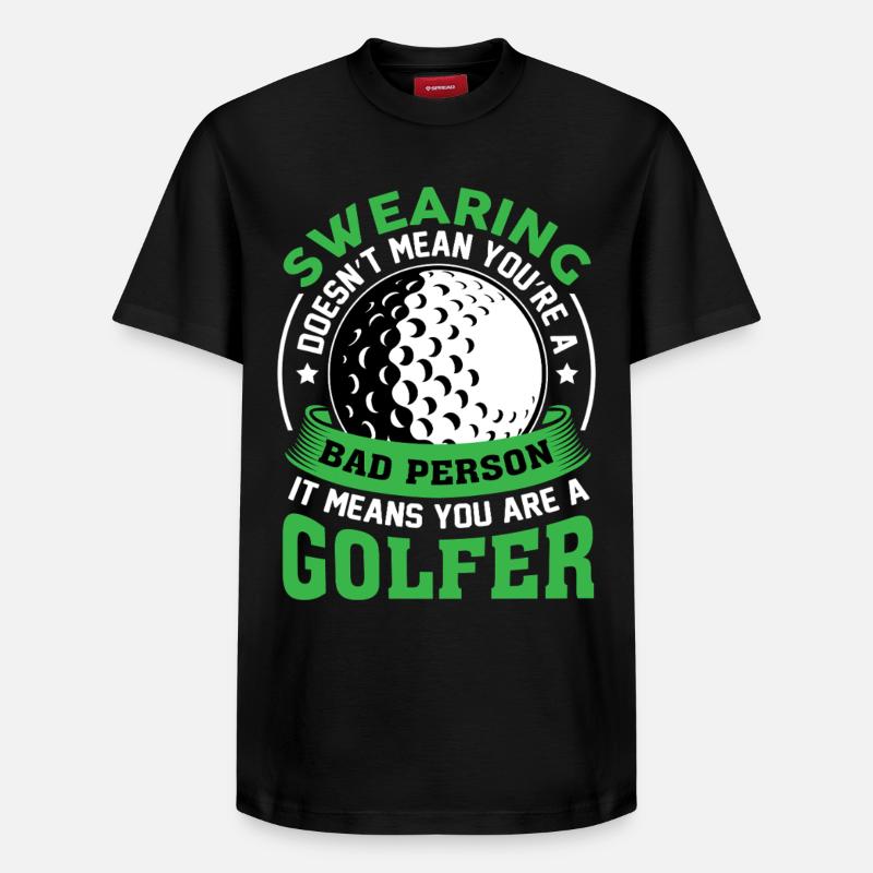 golfe - T-shirt unisexe décontracté en coton Supima – de SPREAD - noir