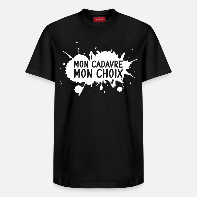 Mon cadavre, mon choix - T-shirt unisexe décontracté en coton Supima – de SPREAD - noir