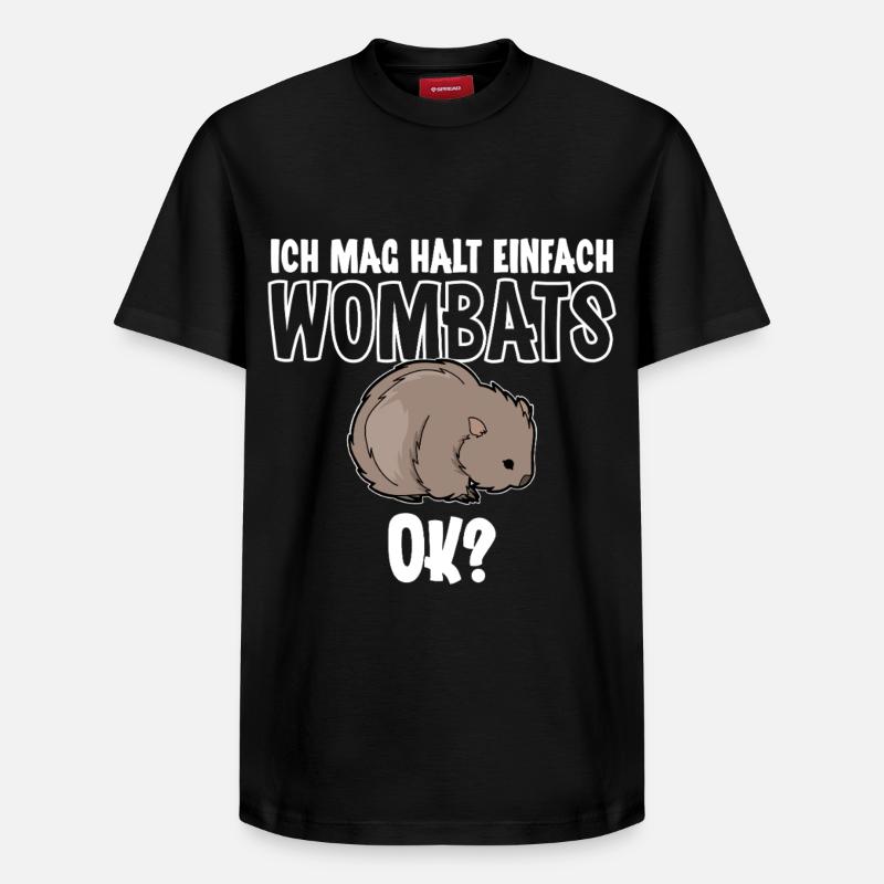 Wombat - T-shirt unisexe décontracté en coton Supima – de SPREAD - noir
