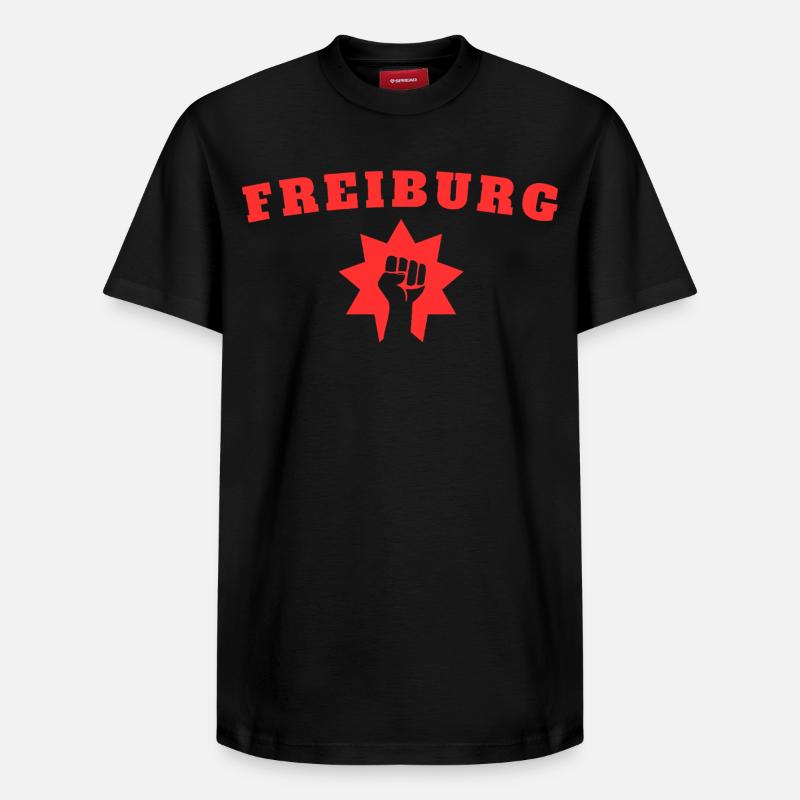Fribourg - T-shirt unisexe décontracté en coton Supima – de SPREAD - noir