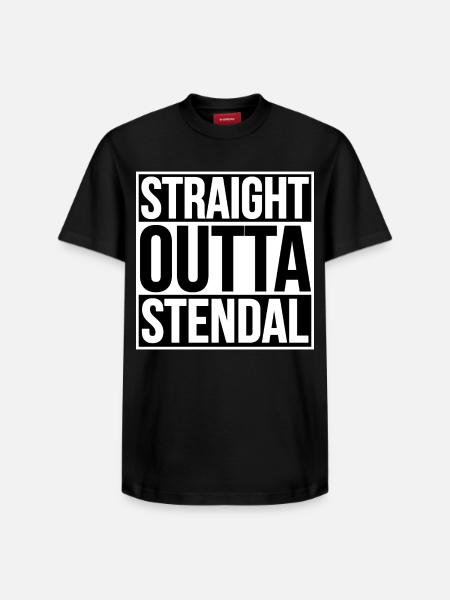 Straight Outta Stendal - Relaxed Unisex Supima Cotton T-Shirt – by SPREAD - black