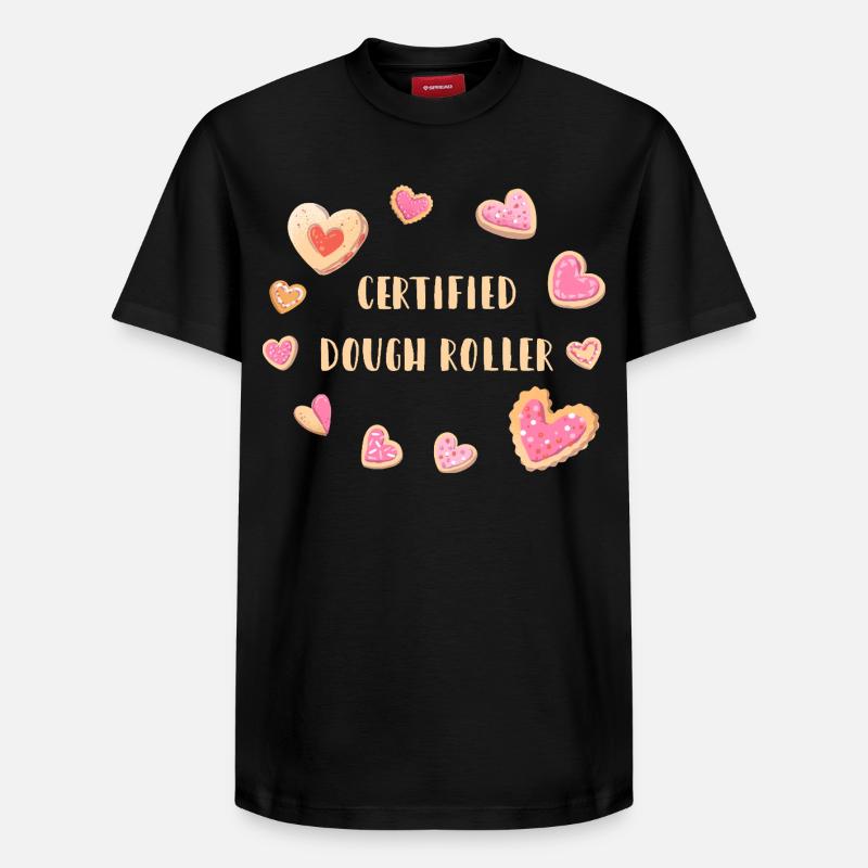 Certified Dough Roller - Cookies - Relaxed Unisex Supima Cotton T-Shirt – by SPREAD - black