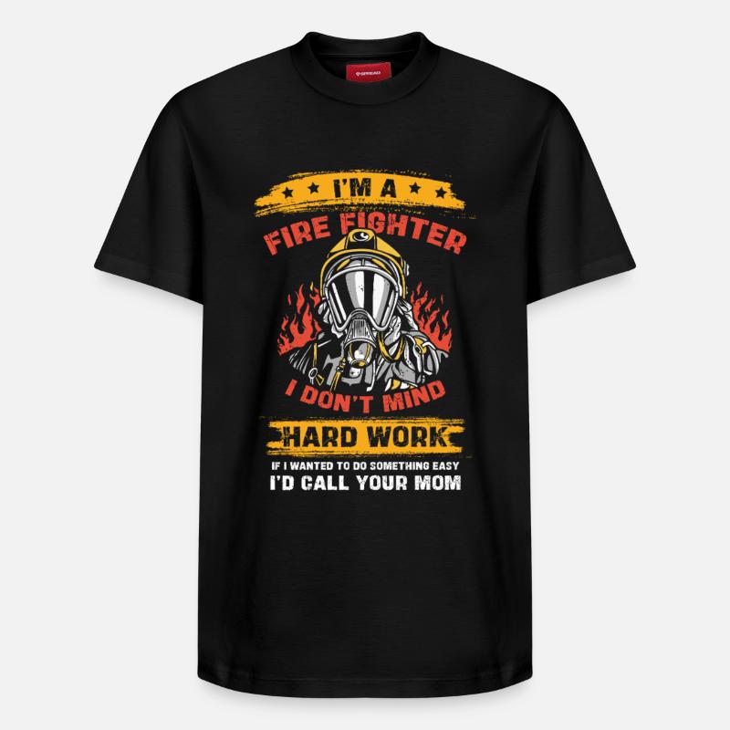 Feuerwehrheld Harte Arbeit - Relaxed Unisex Supima Cotton T-Shirt – von SPREAD - Schwarz