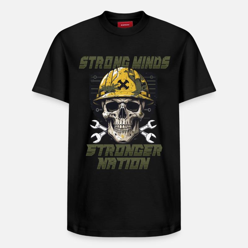 Mécanicien militaire - T-shirt unisexe décontracté en coton Supima – de SPREAD - noir
