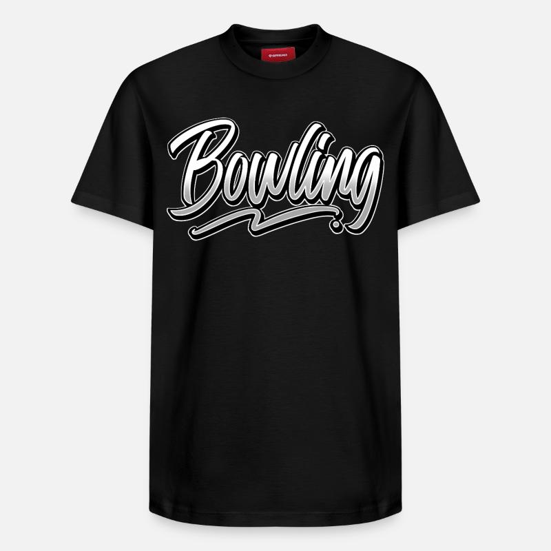 Bowling - Relaxed Unisex Supima Cotton T-Shirt – von SPREAD - Schwarz