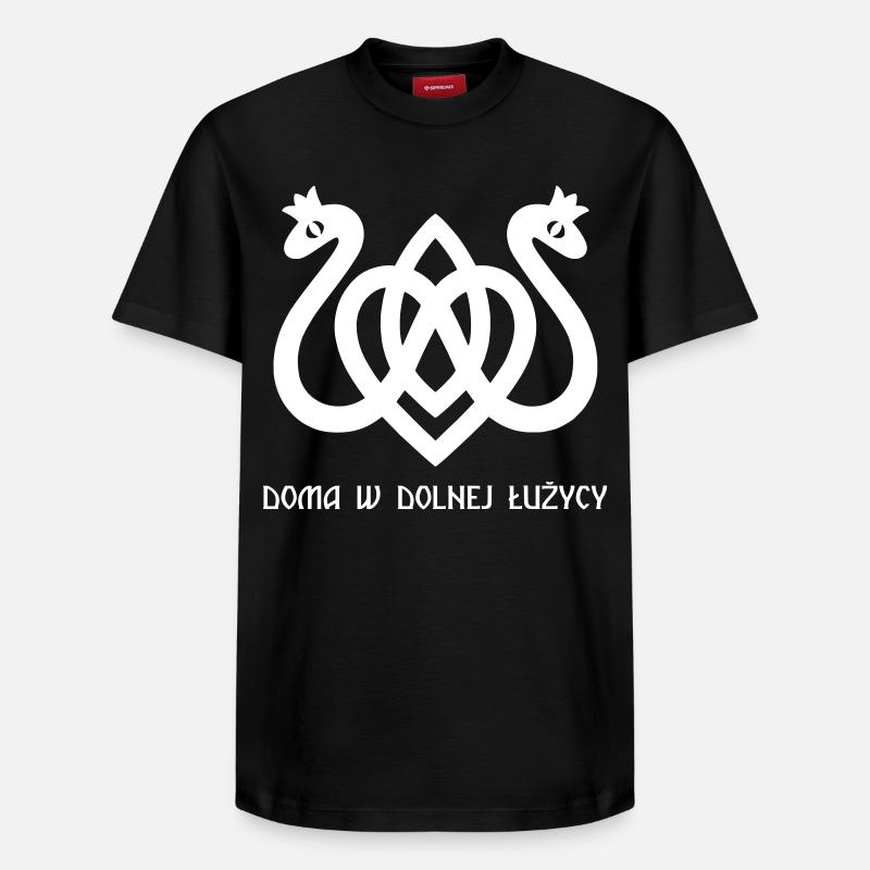 Coeur de serpent blanc - T-shirt unisexe décontracté en coton Supima – de SPREAD - noir