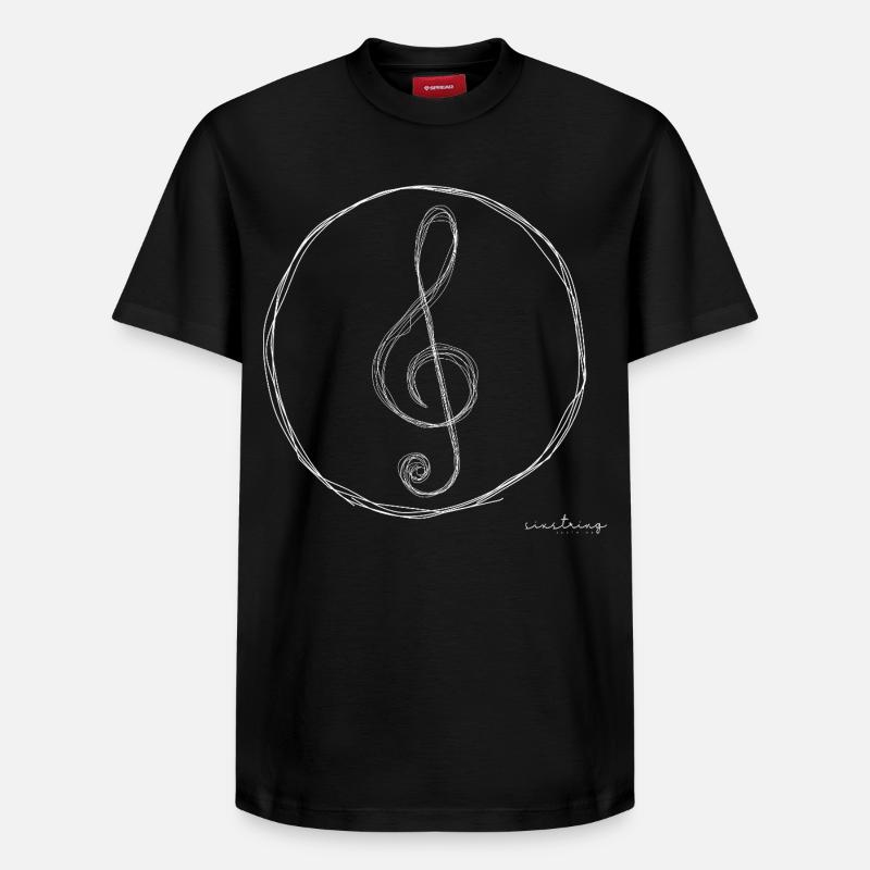 Croquis de clé - T-shirt unisexe décontracté en coton Supima – de SPREAD - noir