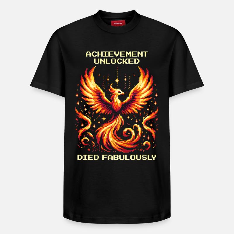 Succès débloqué : Mort fabuleuse | JDR - T-shirt unisexe décontracté en coton Supima – de SPREAD - noir