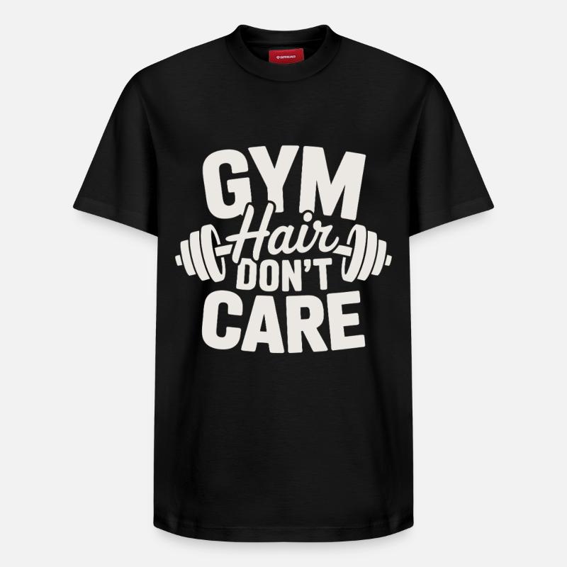 Gymnase - T-shirt unisexe décontracté en coton Supima – de SPREAD - noir