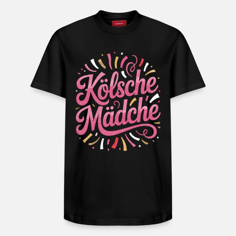 Cologne Filles Carnaval Cologne Filles - T-shirt unisexe décontracté en coton Supima – de SPREAD - noir