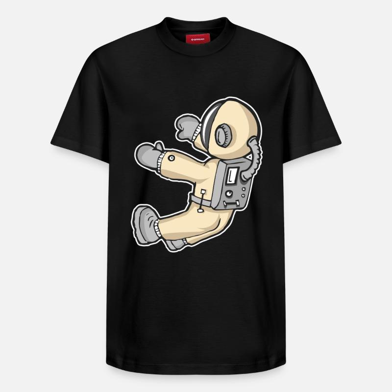Espace - T-shirt unisexe décontracté en coton Supima – de SPREAD - noir