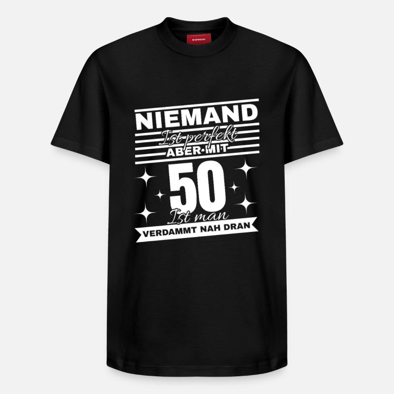 Chemise blague 50e anniversaire - T-shirt unisexe décontracté en coton Supima – de SPREAD - noir