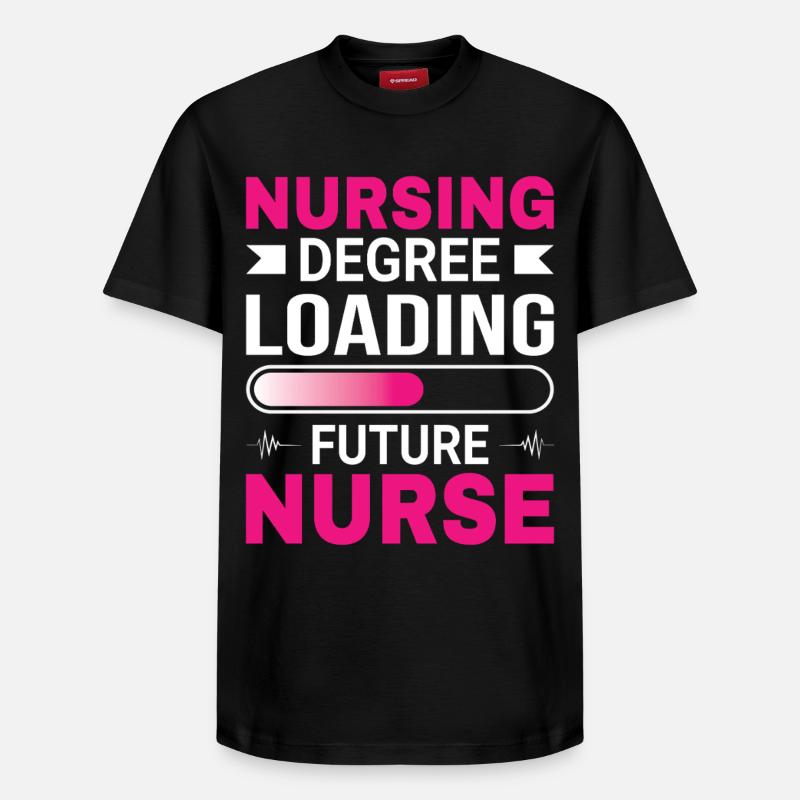 Formation des infirmières - T-shirt unisexe décontracté en coton Supima – de SPREAD - noir
