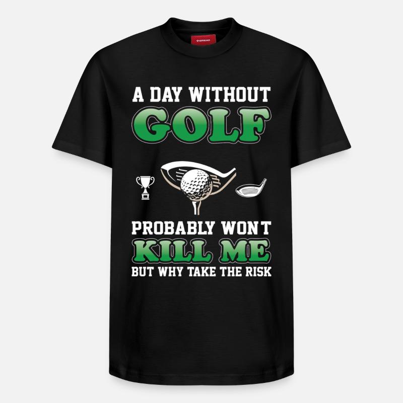 golfe - T-shirt unisexe décontracté en coton Supima – de SPREAD - noir