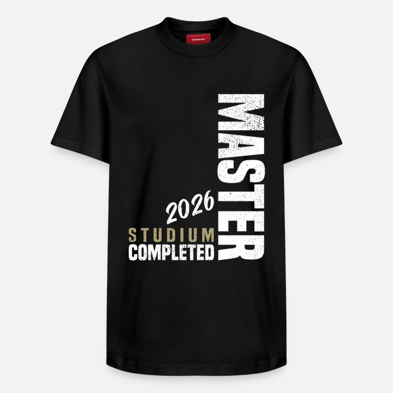 Master Studium Abschluss 2026 - Relaxed Unisex Supima Cotton T-Shirt – von SPREAD - Schwarz