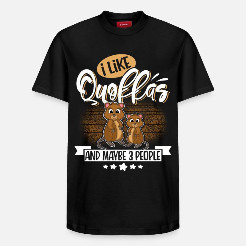 Quokka - T-shirt unisexe décontracté en coton Supima – de SPREAD - noir