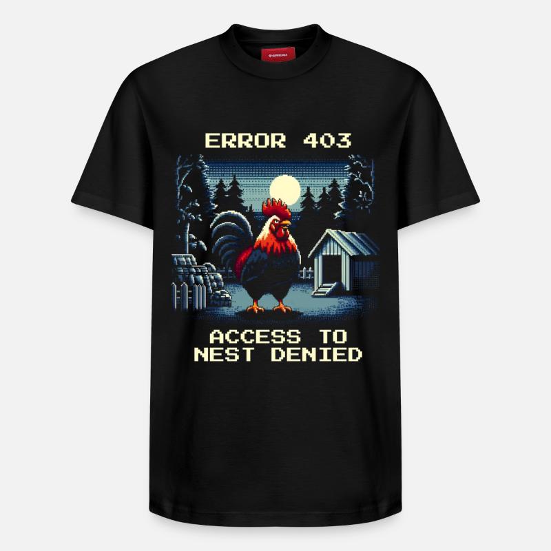 Accès refusé | Erreur Nest 403 - T-shirt unisexe décontracté en coton Supima – de SPREAD - noir