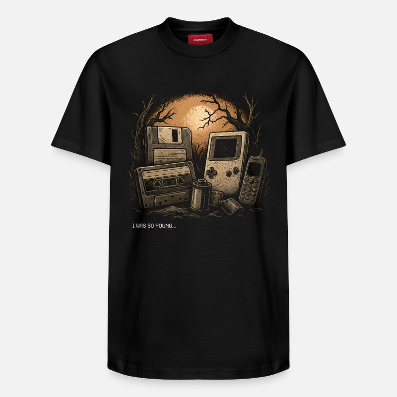 Retro-Nostalgie – Ich war so jung, Tee - Relaxed Unisex Supima Cotton T-Shirt – von SPREAD - Schwarz